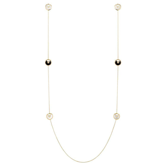 AMULETTE GOLD 5 MOTIF ONYX MOP NECKLACE