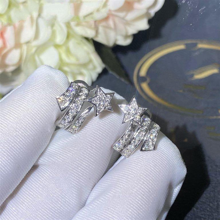 COMETE ETOILEE EARRINGS SILVER DIAMOND