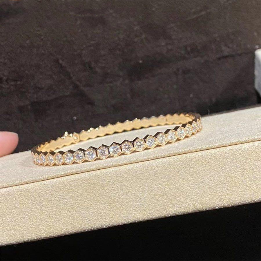 BEE LOVE GOLD BRACELET FULL DIAMOND