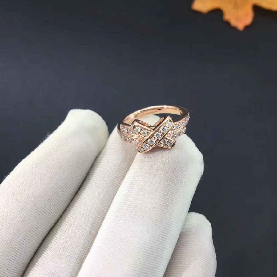 JEUX DE RING PINK GOLD DIAMOND