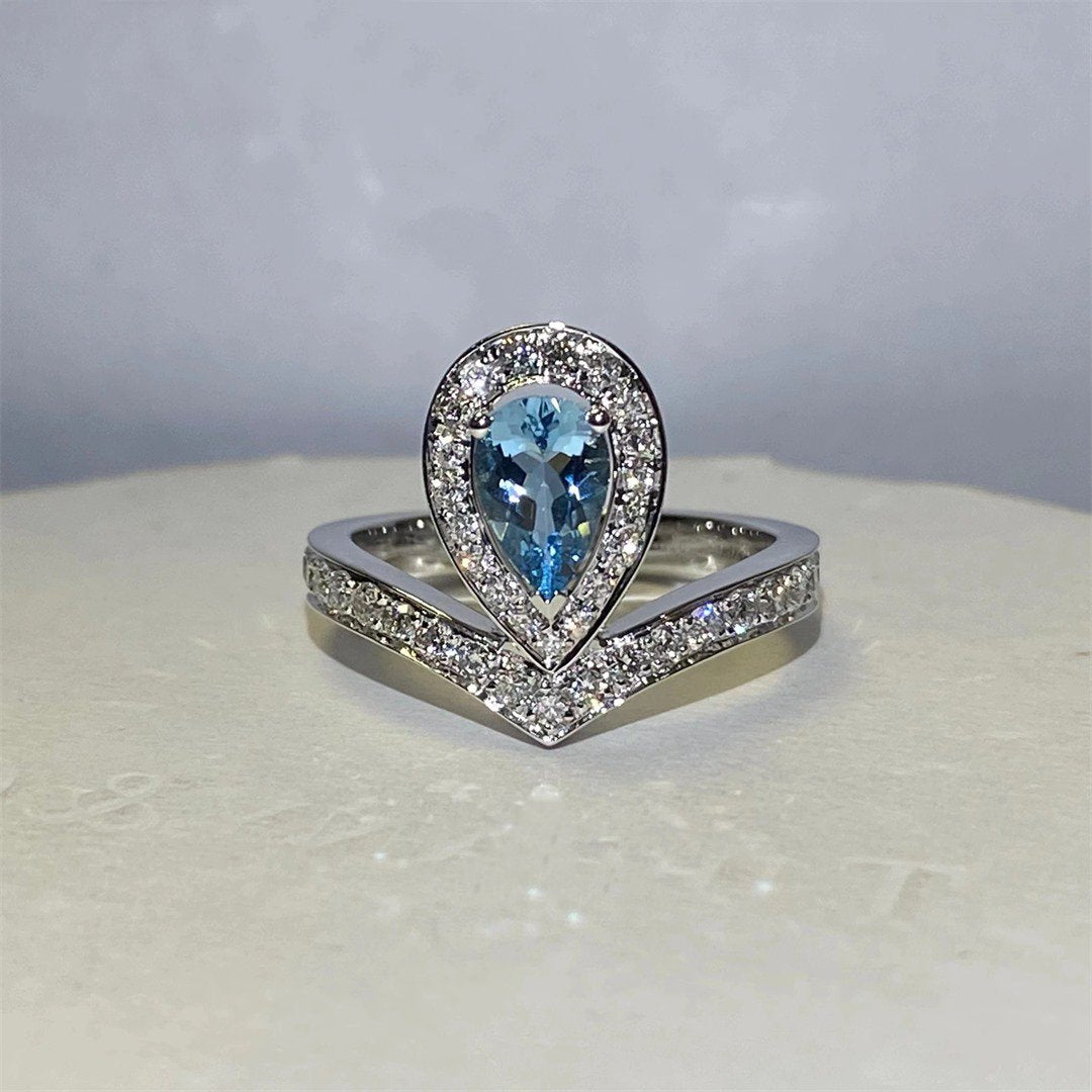 JOSEPHINE RING TURQUOISE SILVER DIAMOND