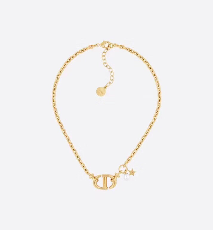 CD PEDANT MOP STAR GOLD NECKLACE