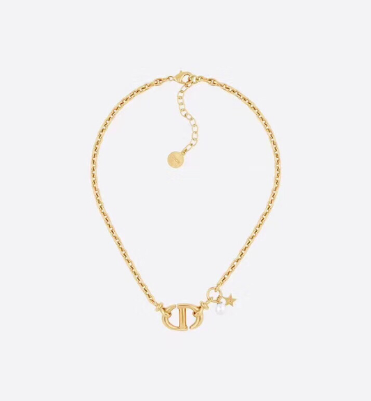 CD PEDANT MOP STAR GOLD NECKLACE