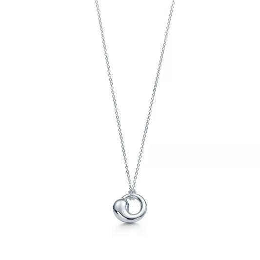 SNAIL PEDANT SILVER NECKLACE