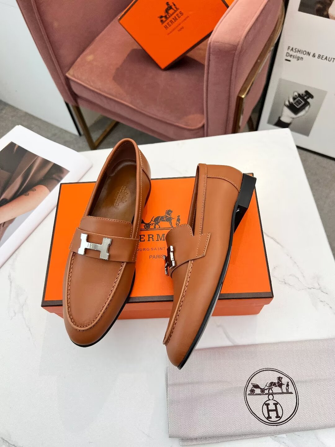 PARIS LOAFER TAWNY CALFSKIN