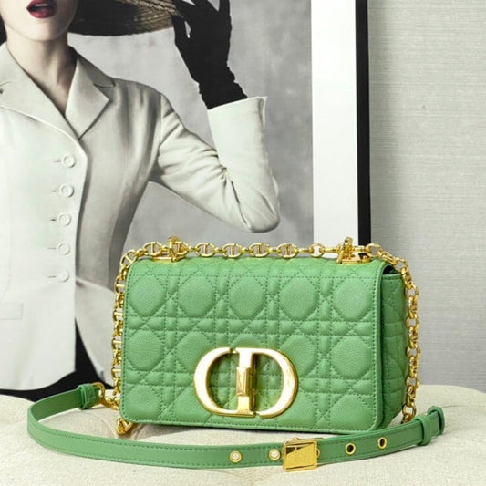 SMALL CARO BAG 20 LIGHT GREEN CALFSKIN