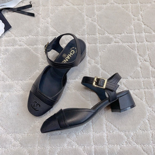 slingbacks black calfskin black grosgrain