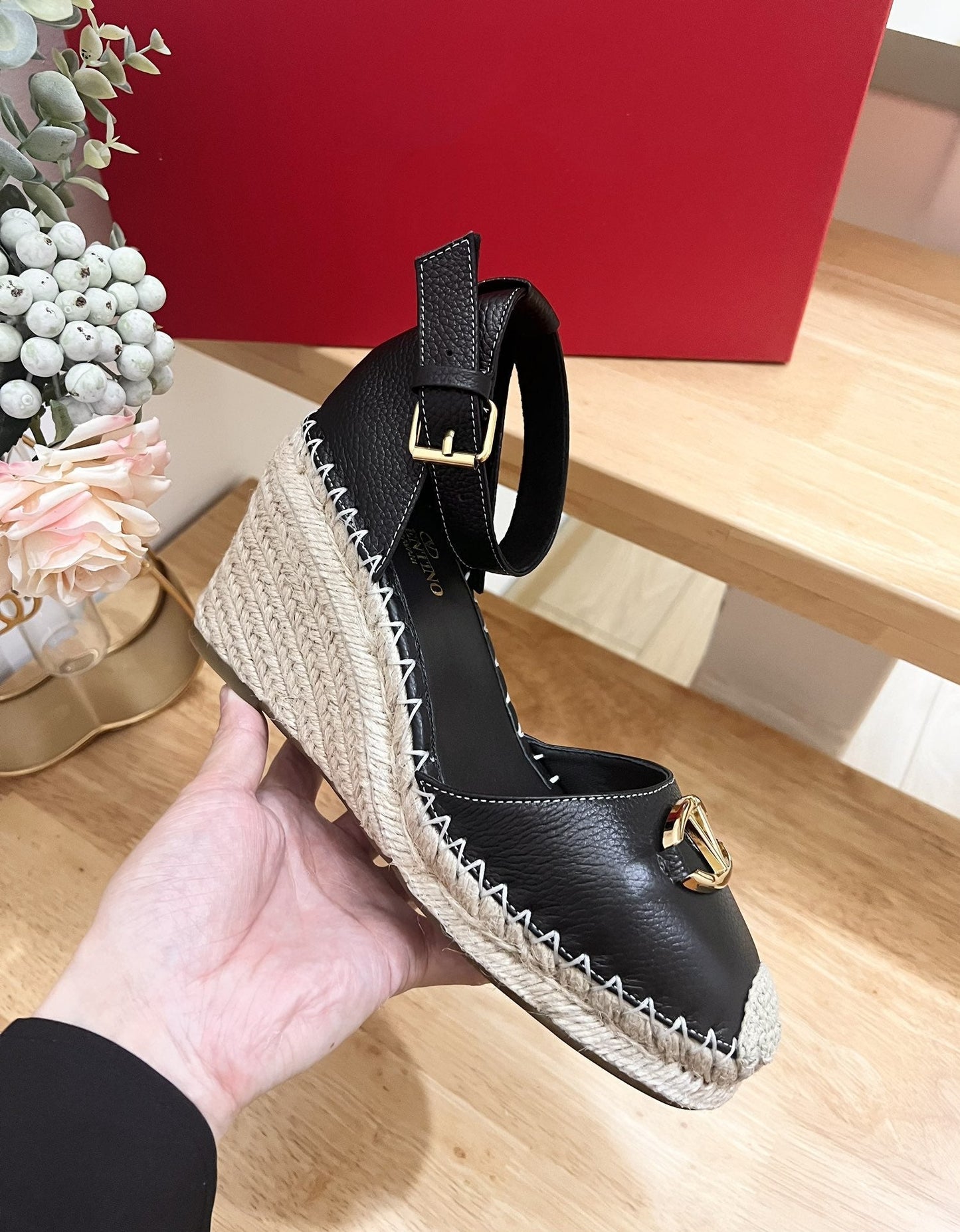 The Bold Edition Vlogo Espadrilles and Wedges 80mm Black