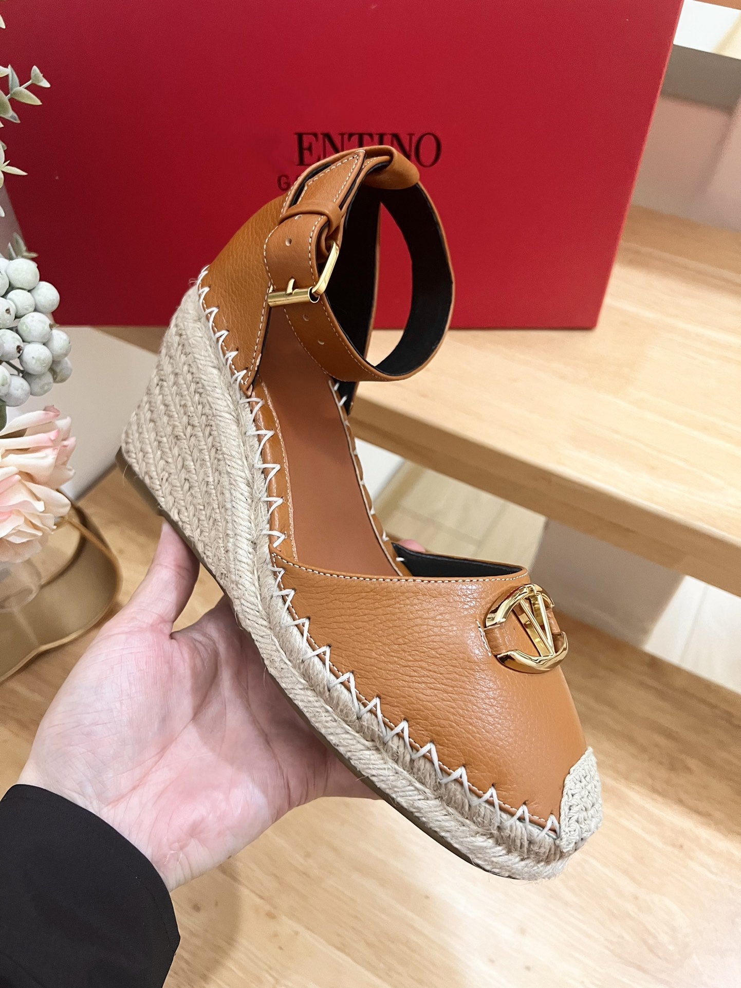 The Bold Edition Vlogo Espadrilles and Wedges 80mm Tan