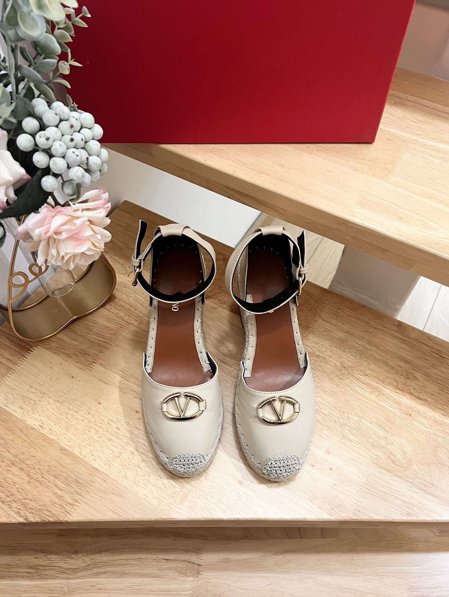 The Bold Edition Vlogo Espadrilles and Wedges 80mm Ivory