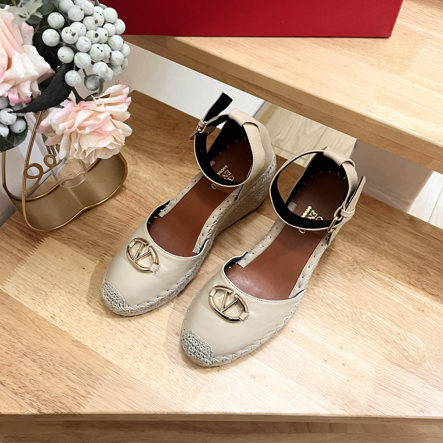 The Bold Edition Vlogo Espadrilles and Wedges 80mm Ivory