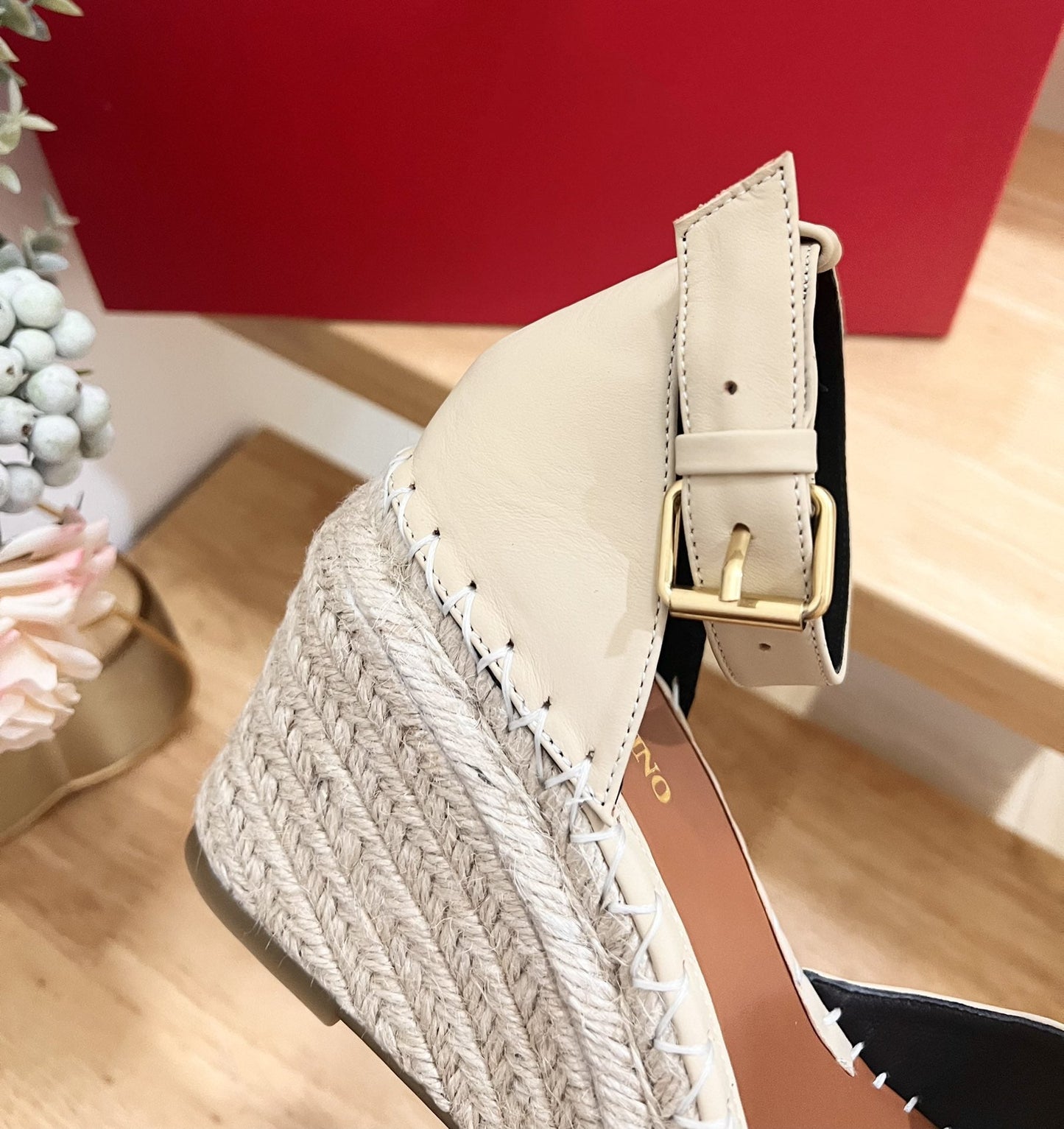 The Bold Edition Vlogo Espadrilles and Wedges 80mm Ivory