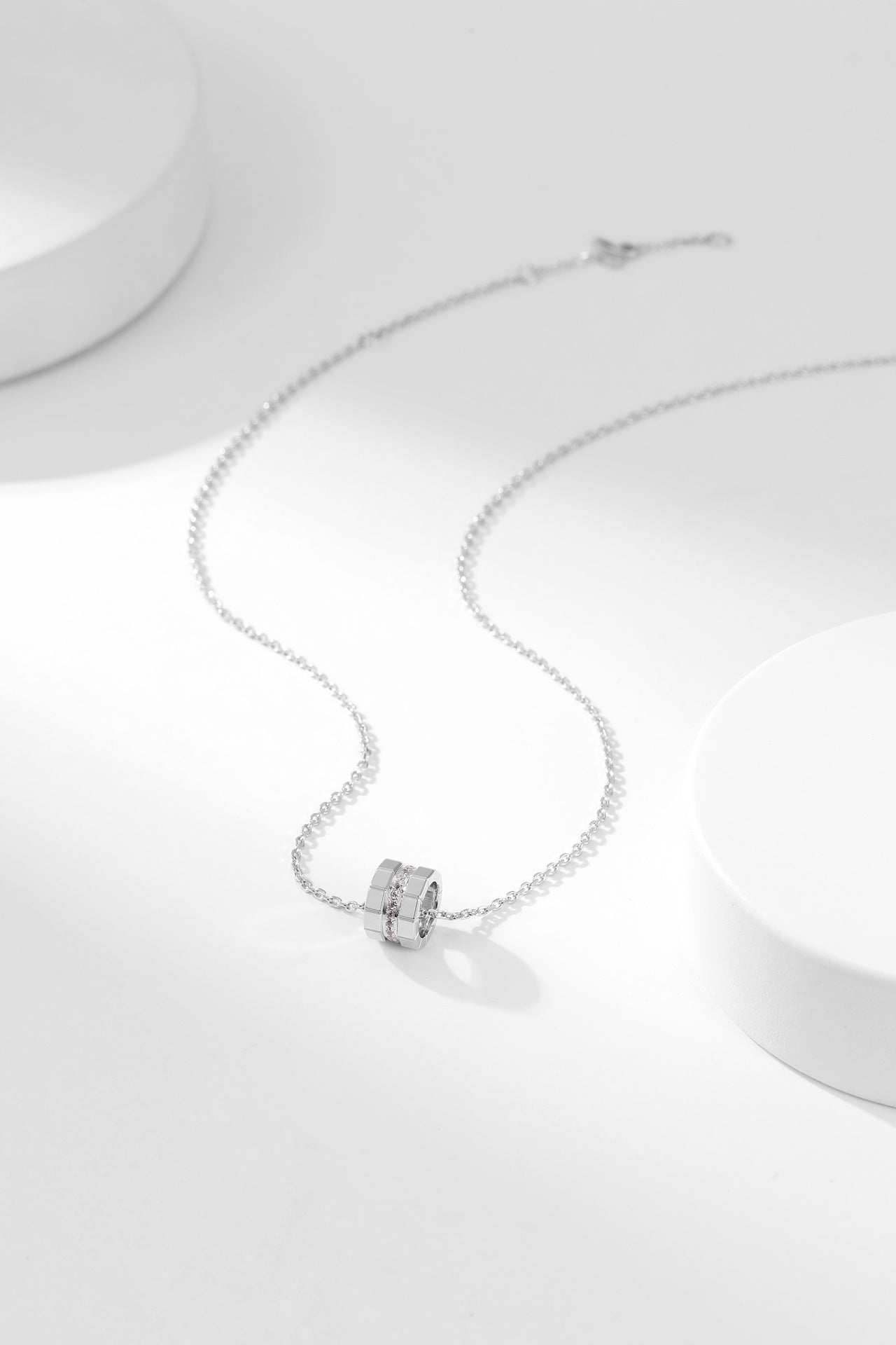 small ice cube diamond necklace