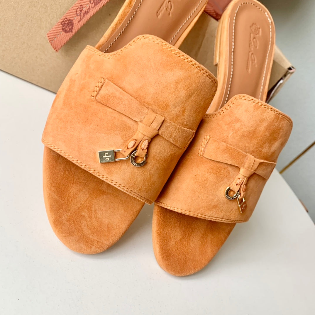 Summer Charms Sandals in Tawn Suede