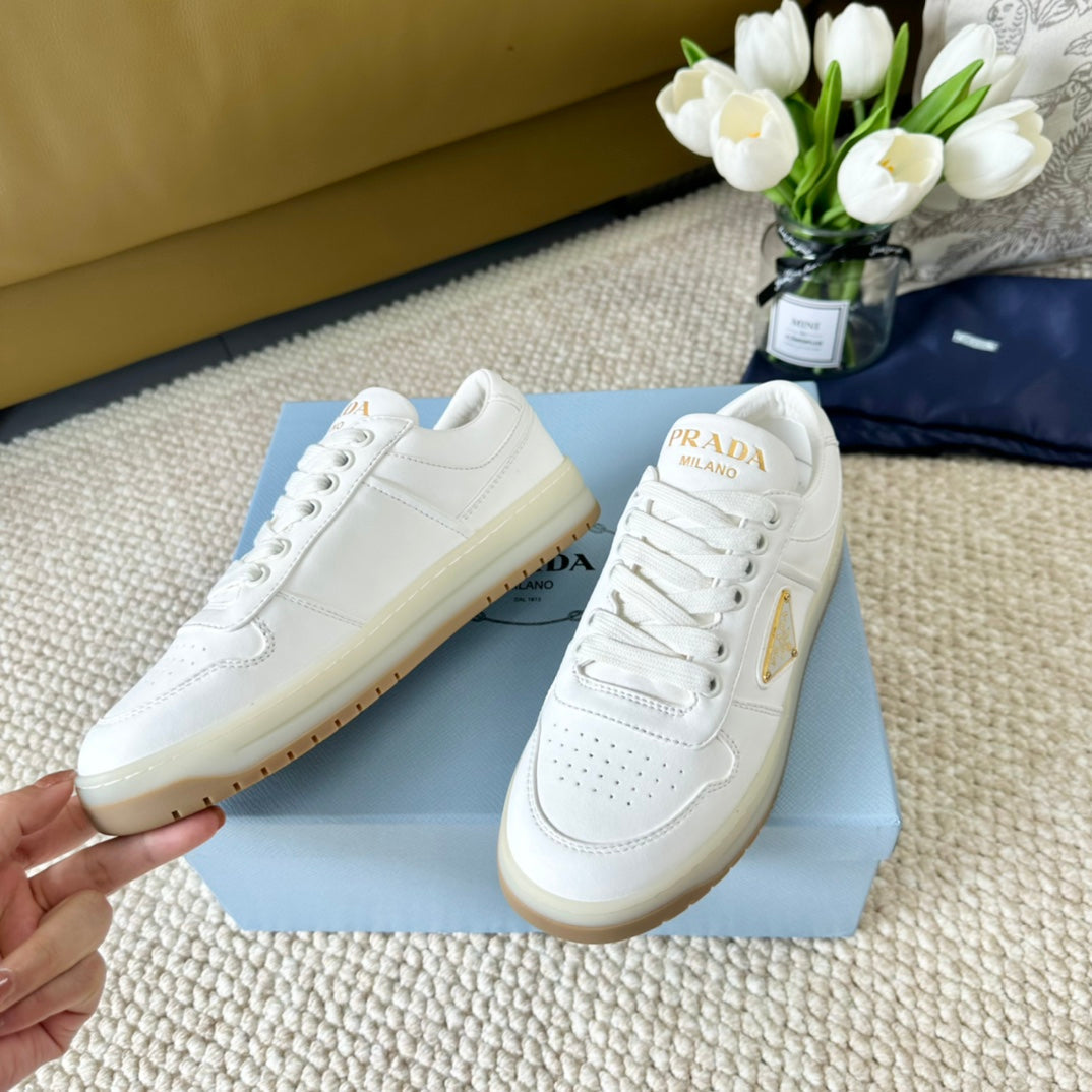 PRA DOWNTOWN NAPPA SNEAKERS WHITE CALFSKIN