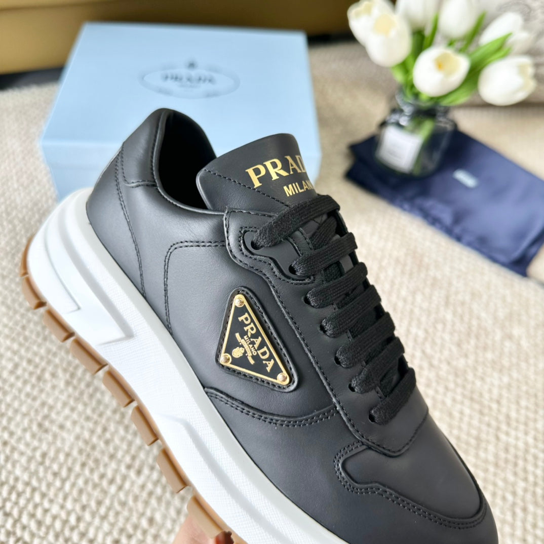 PRA THICK SOLE SNEAKER BLACK CALFSKIN