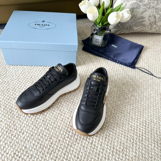 PRA THICK SOLE SNEAKER BLACK CALFSKIN