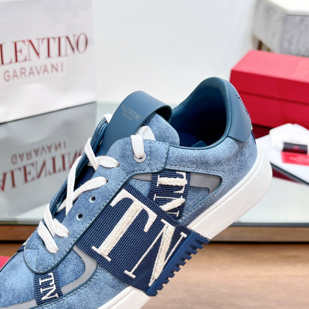 valenti low top vl7n blue denim blue canvas