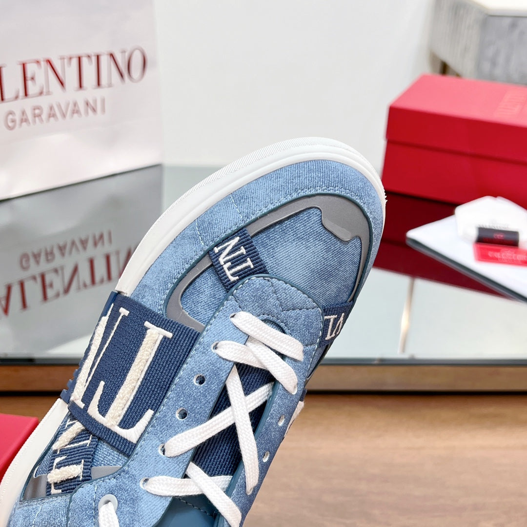 valenti low top vl7n blue denim blue canvas