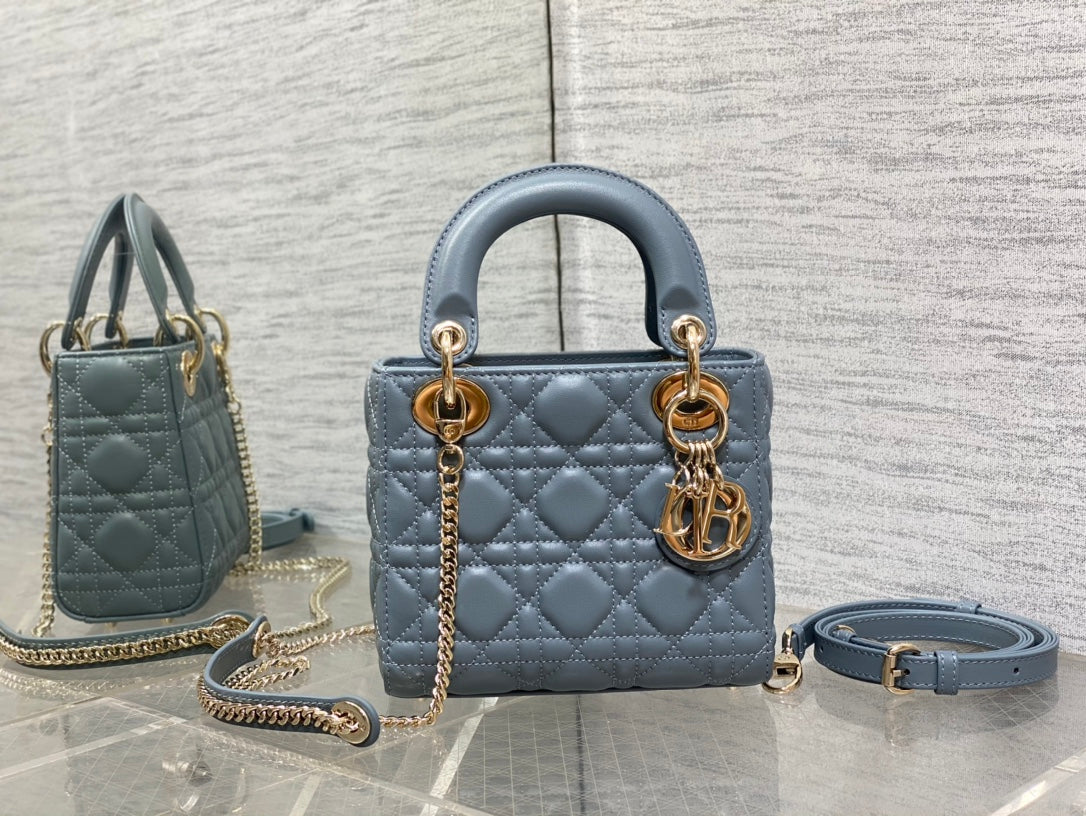 mini lady 17 raf blue lambskin