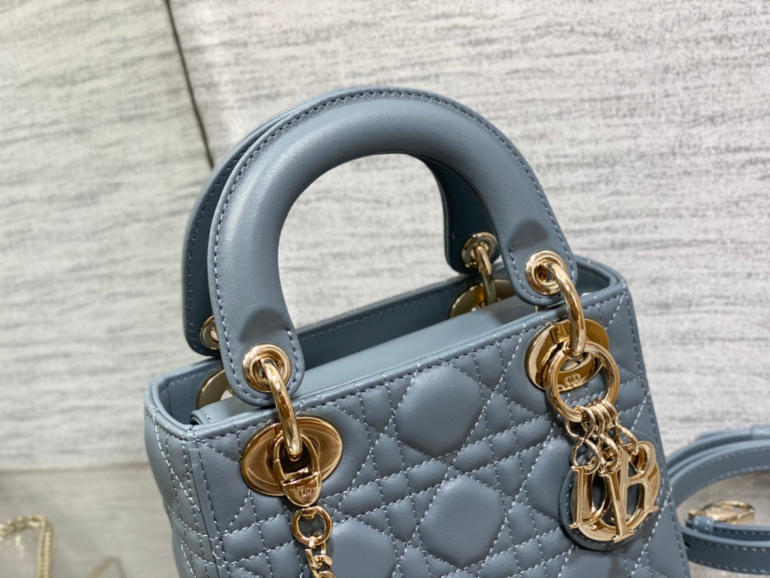 mini lady 17 raf blue lambskin