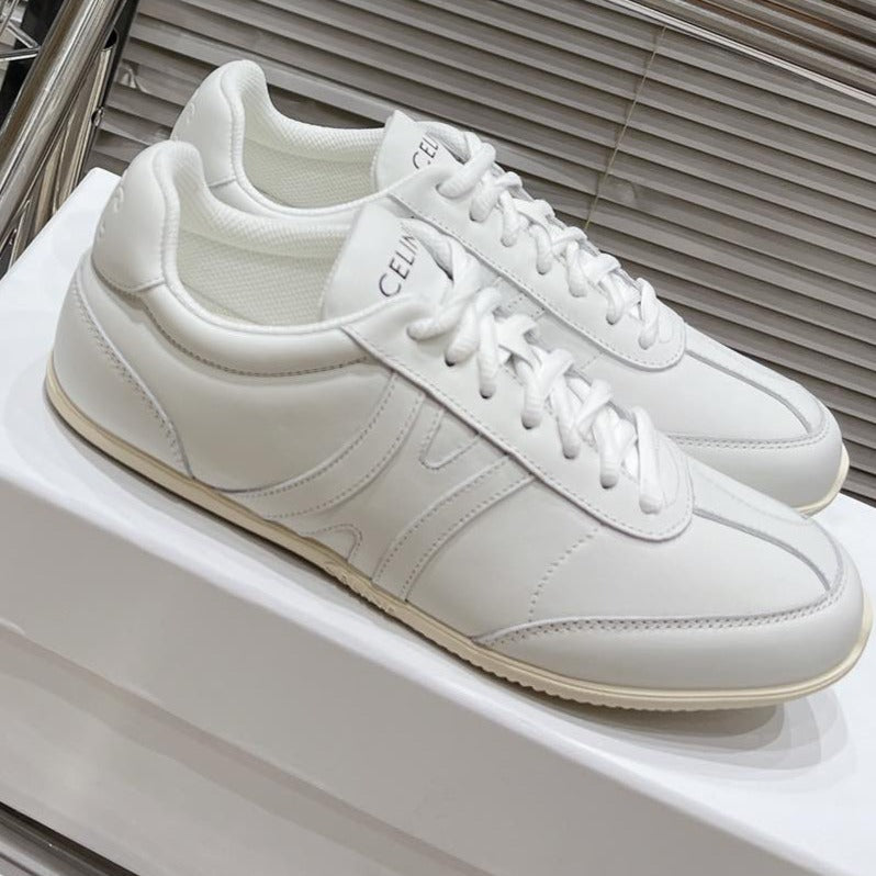 LOW LACE-UP SNEAKER IN CALFSKIN OPTIC WHITE