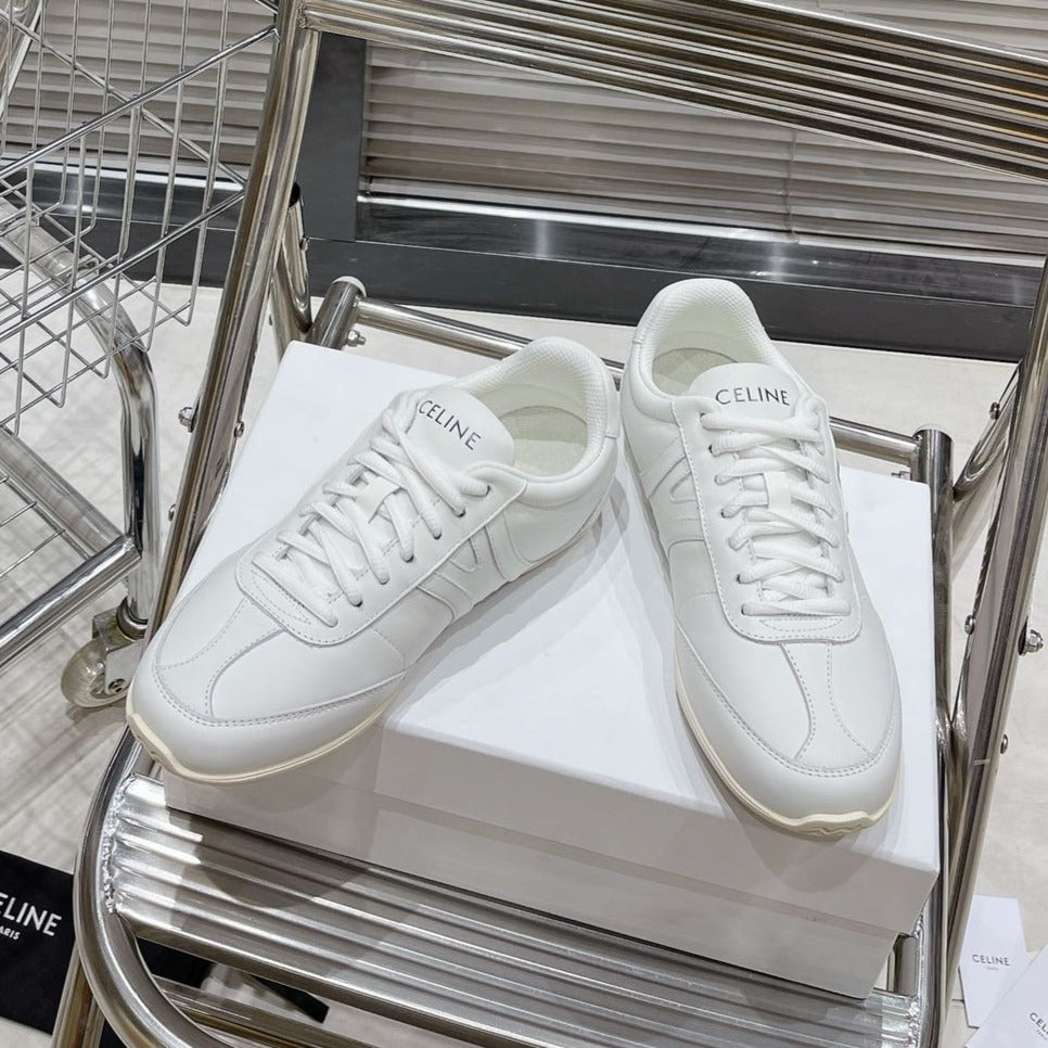 LOW LACE-UP SNEAKER IN CALFSKIN OPTIC WHITE