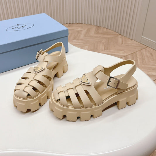 Pra Rubber Monolith Sandals 55 Beige