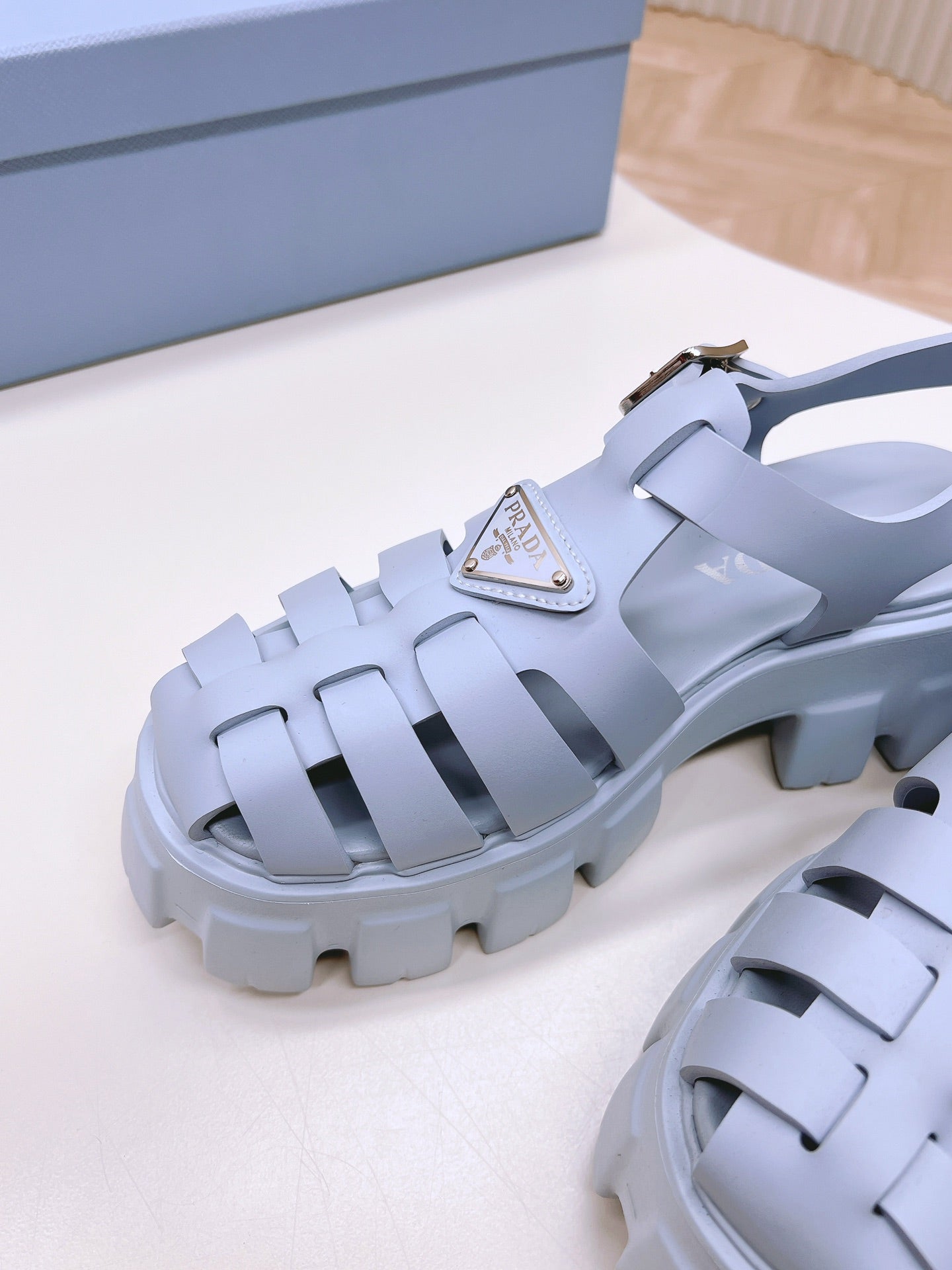 Pra Rubber Monolith Sandals 55 Baby Blue