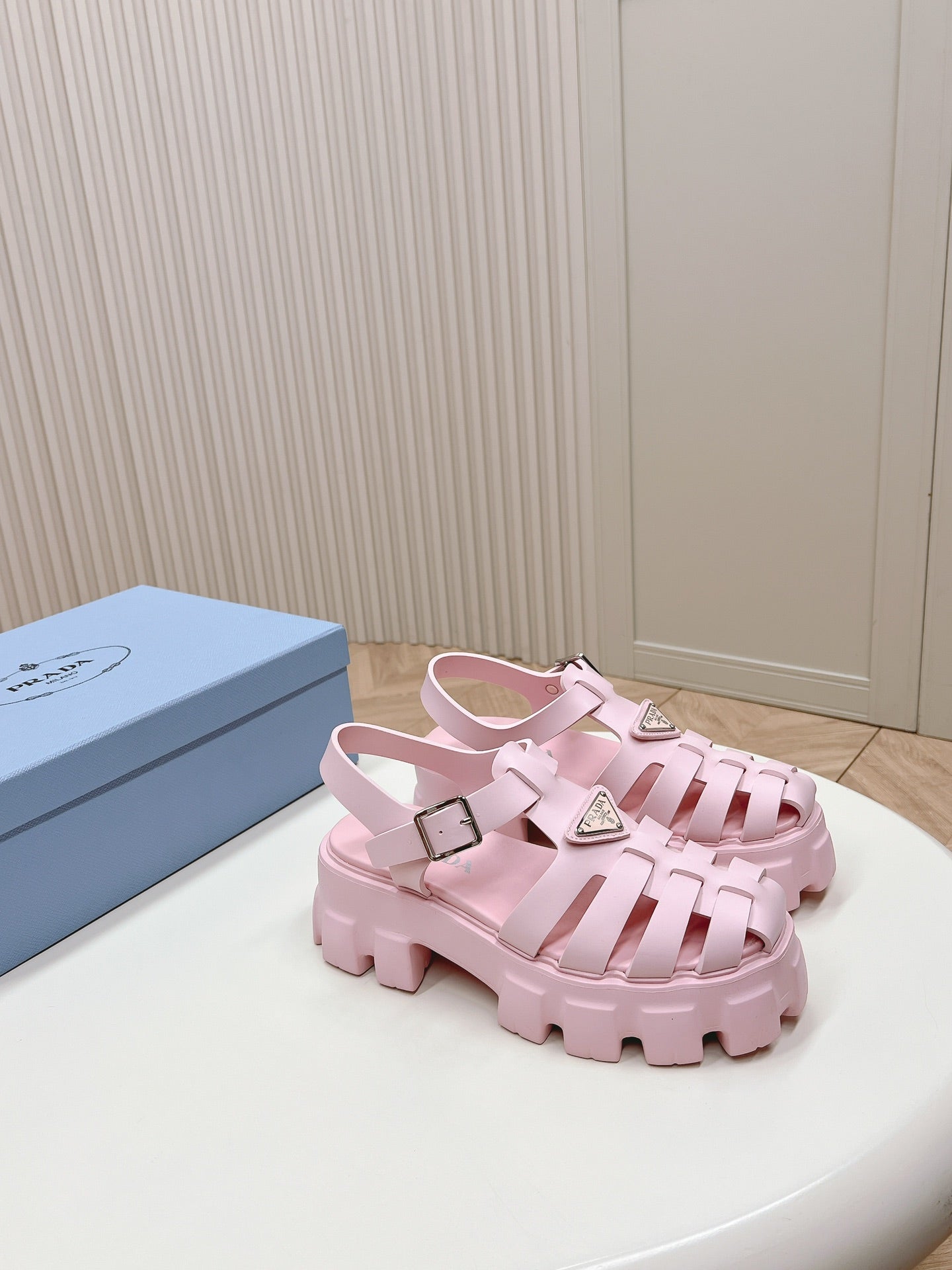 Pra Rubber Monolith Sandals 55 Pink