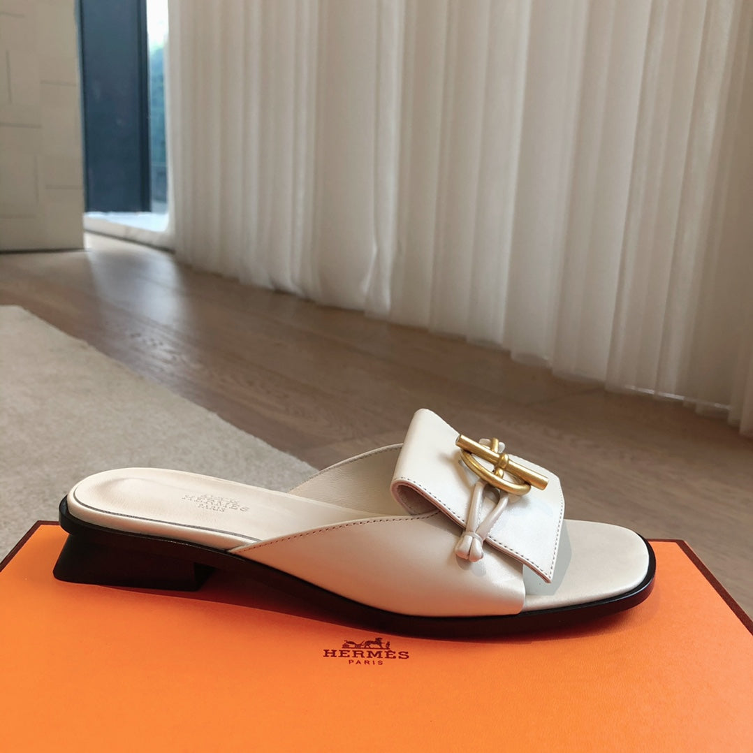 Isle Sandal White Calfskin