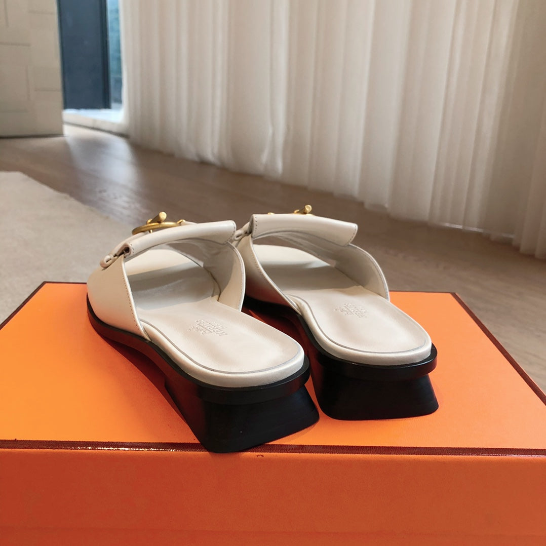 Isle Sandal White Calfskin