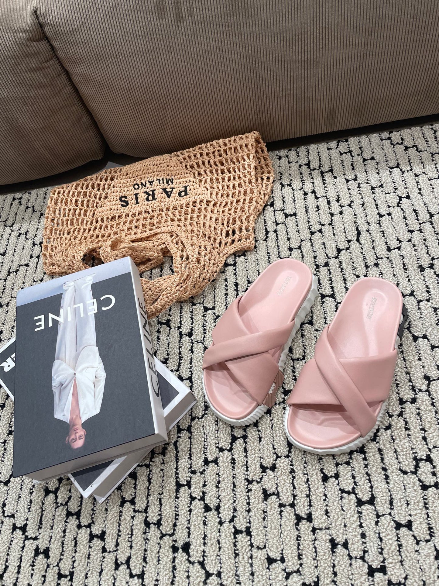 INFRA SANDAL LIGHT PINK CALFSKIN