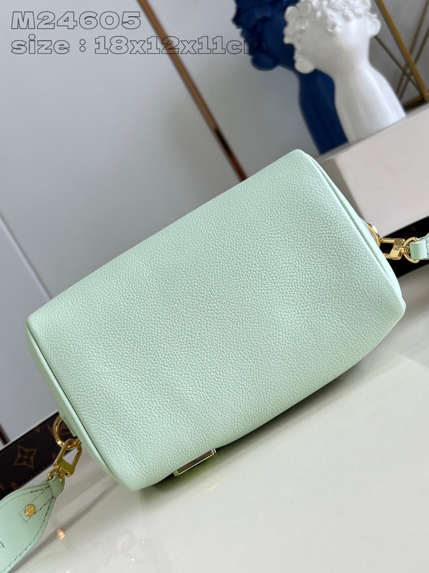 Speedy Bandouliere 18cm Pastel Green Calfskin