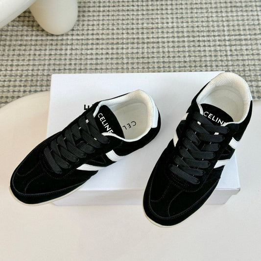 TRAINER LOW LACE - UP BLACK SUEDE