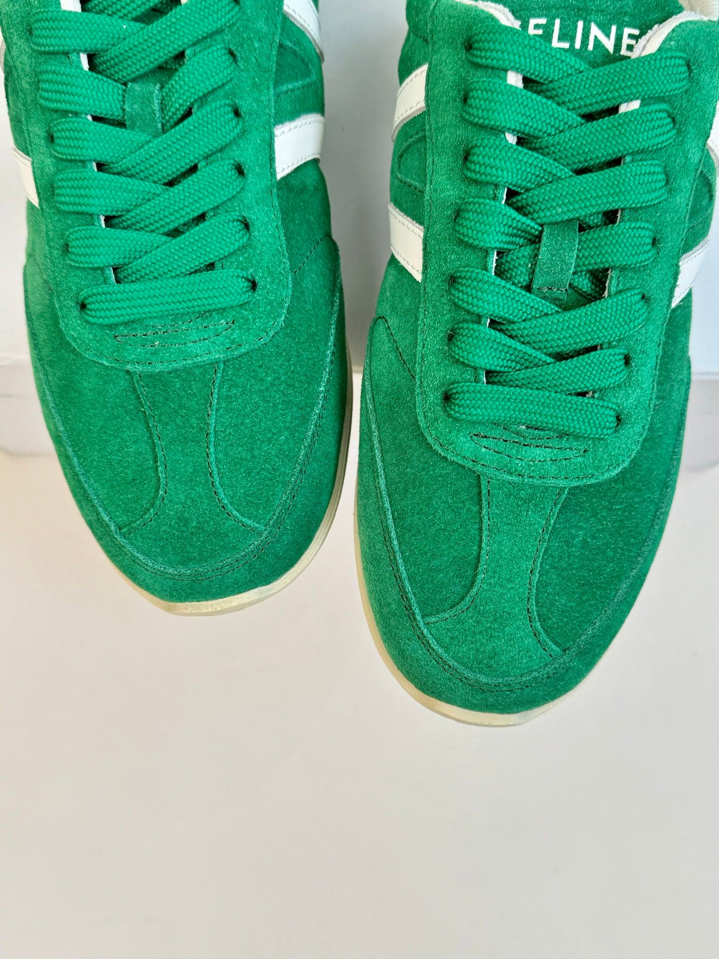 TRAINER LOW LACE - UP JADE GREEN SUEDE