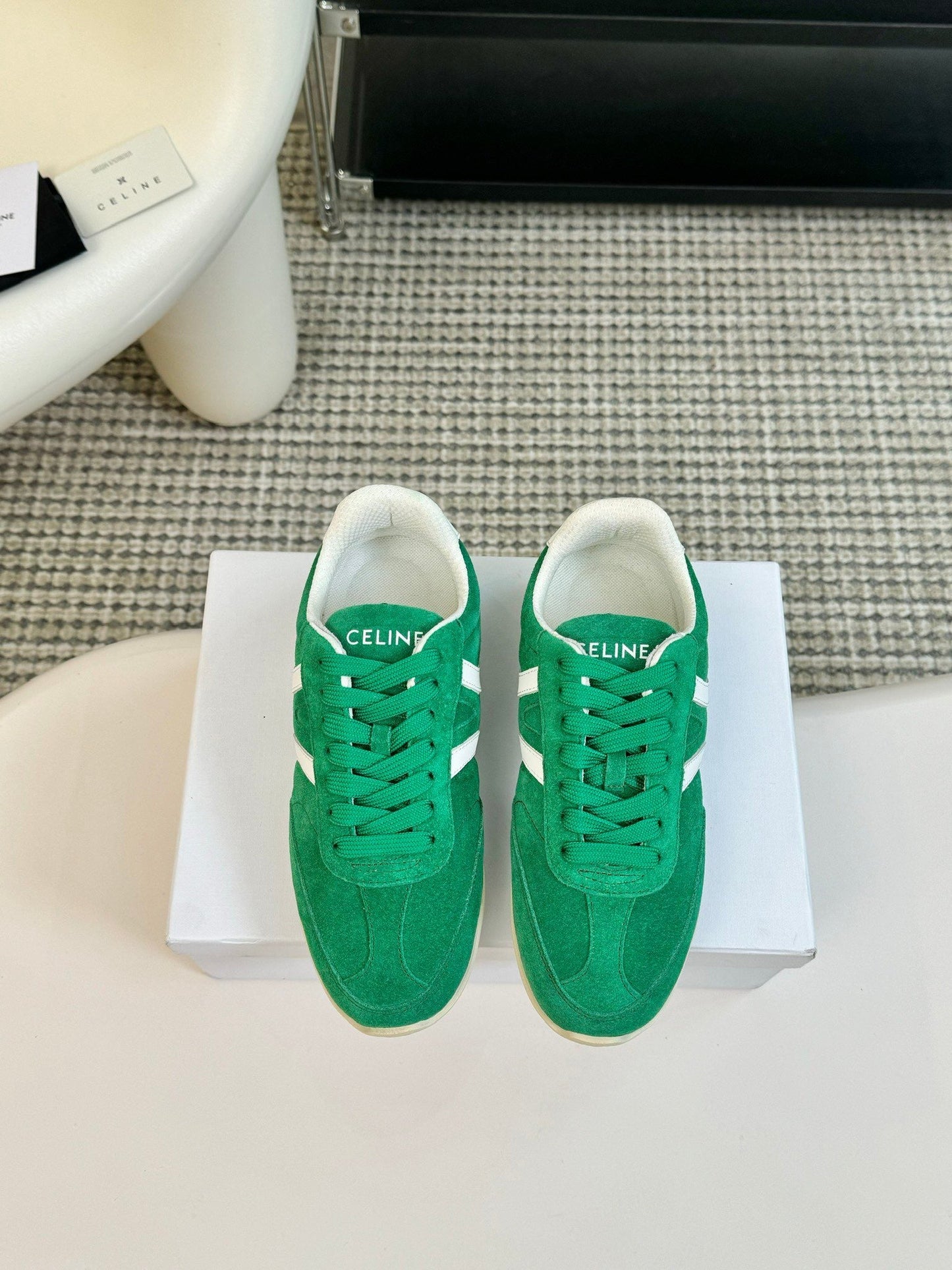 TRAINER LOW LACE - UP JADE GREEN SUEDE