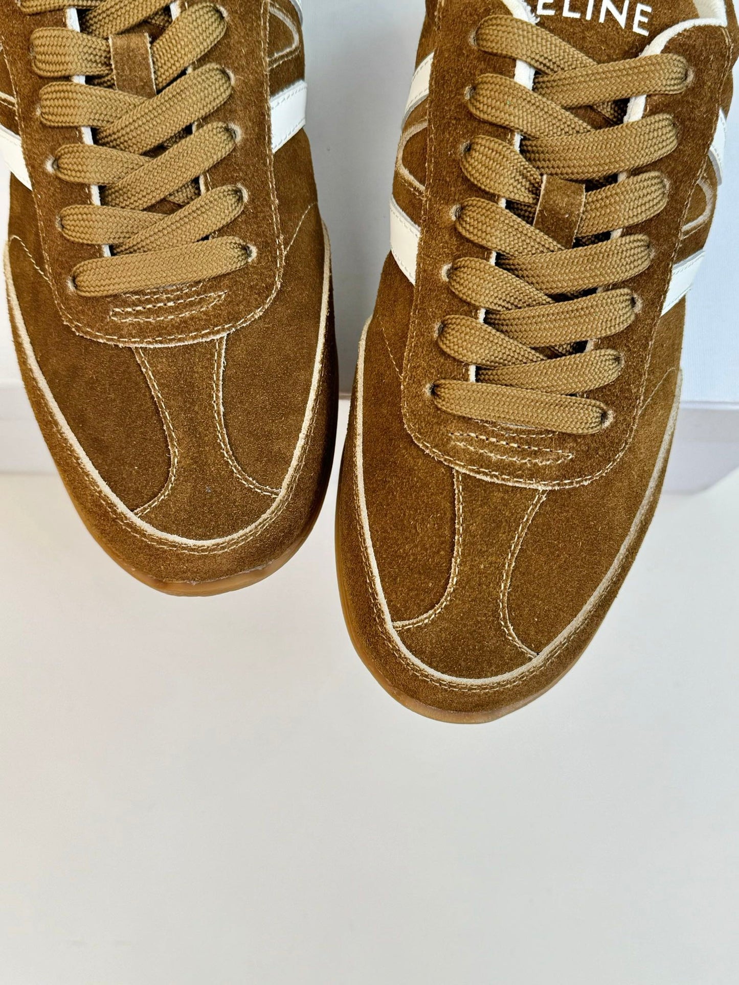 TRAINER LOW LACE - UP CIDER BROWN SUEDE