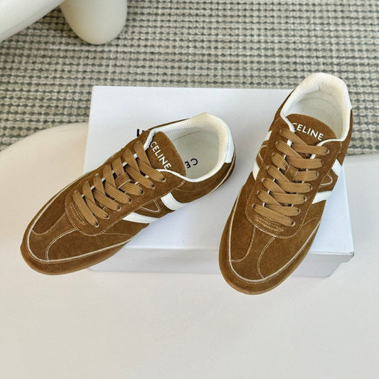 TRAINER LOW LACE - UP CIDER BROWN SUEDE