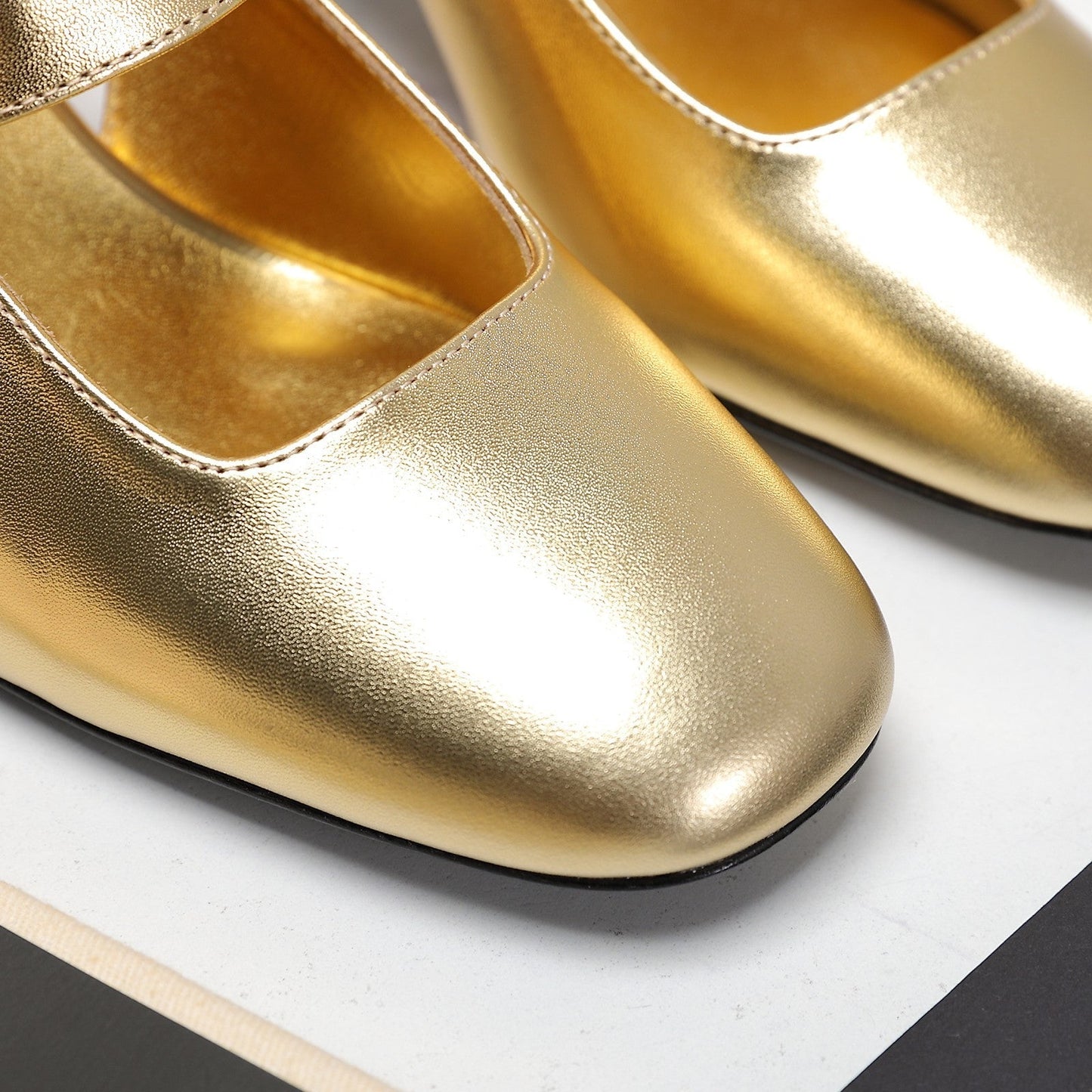 The Bold Edition Vlogo Slingback 65 Deep Mouth Half Drag Heels Gold Calfskin