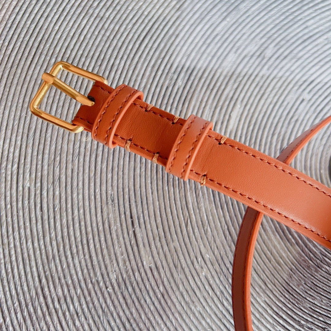 tan calfskin belt bag