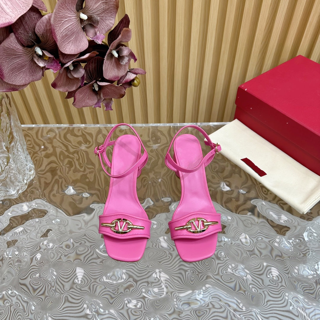 Slingback Sandal 70 The Bold Edition Vlogo Square Toe Pink