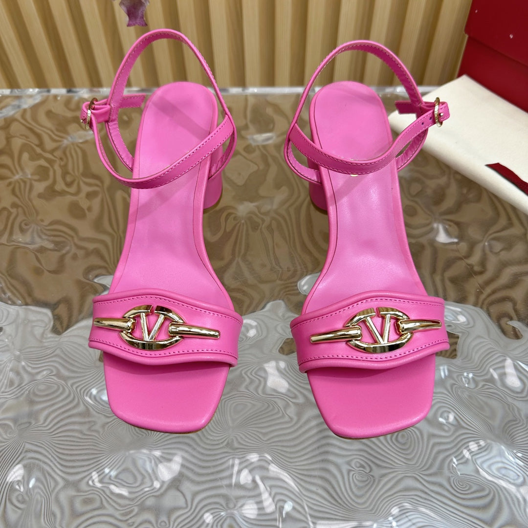 Slingback Sandal 70 The Bold Edition Vlogo Square Toe Pink