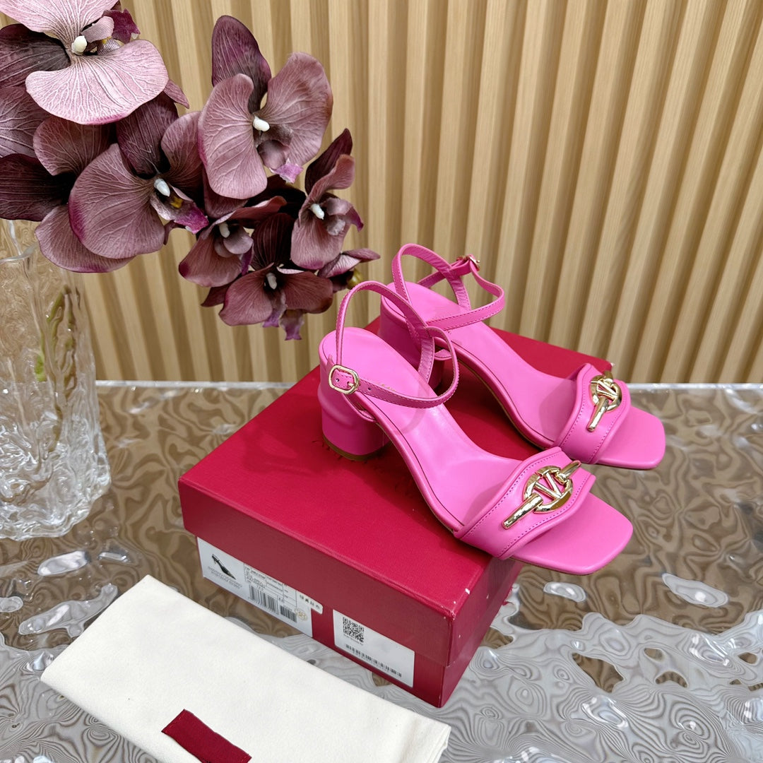 Slingback Sandal 70 The Bold Edition Vlogo Square Toe Pink