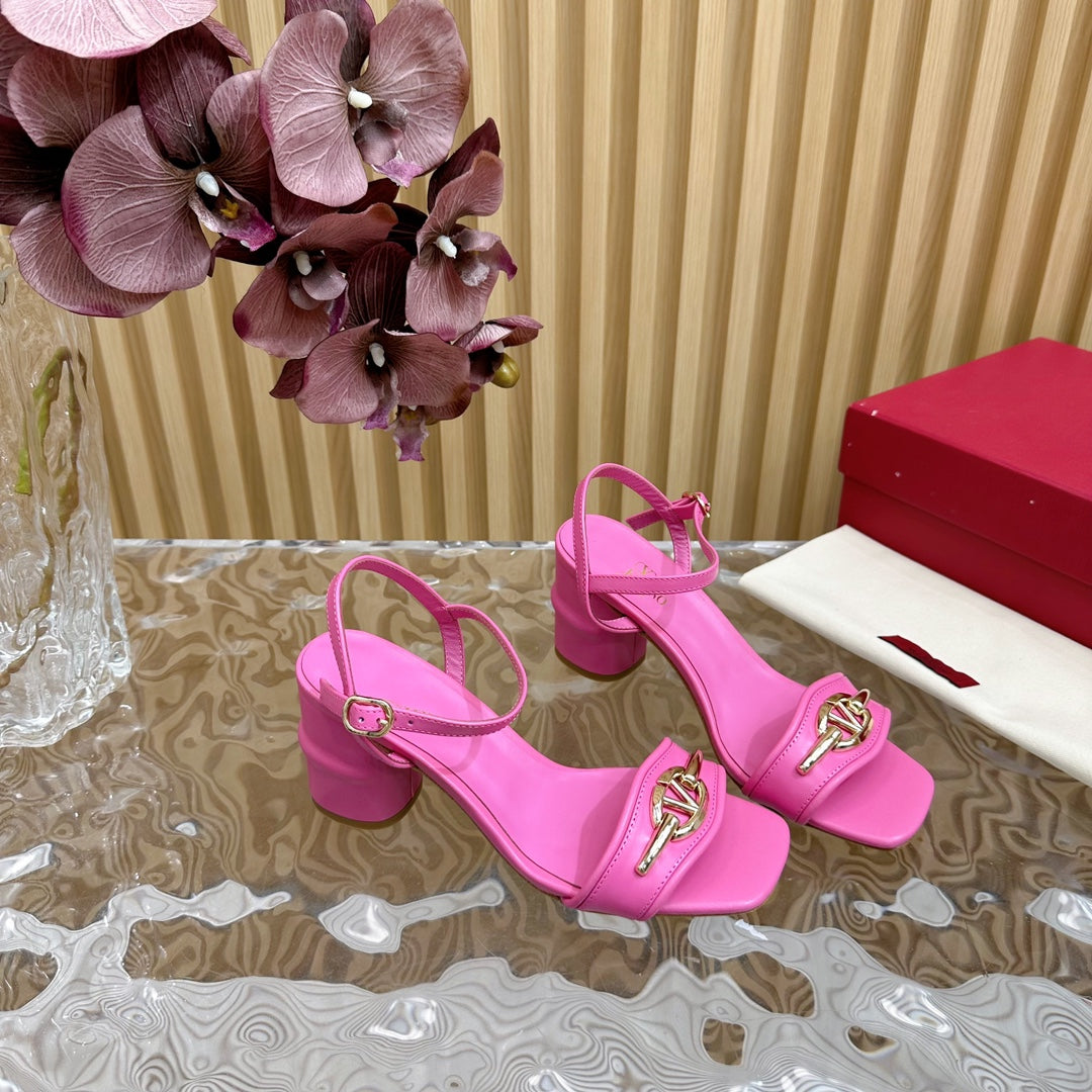 Slingback Sandal 70 The Bold Edition Vlogo Square Toe Pink