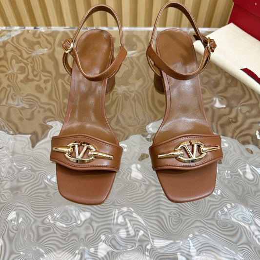 Slingback Sandal 70 The Bold Edition Vlogo Square Toe Brown