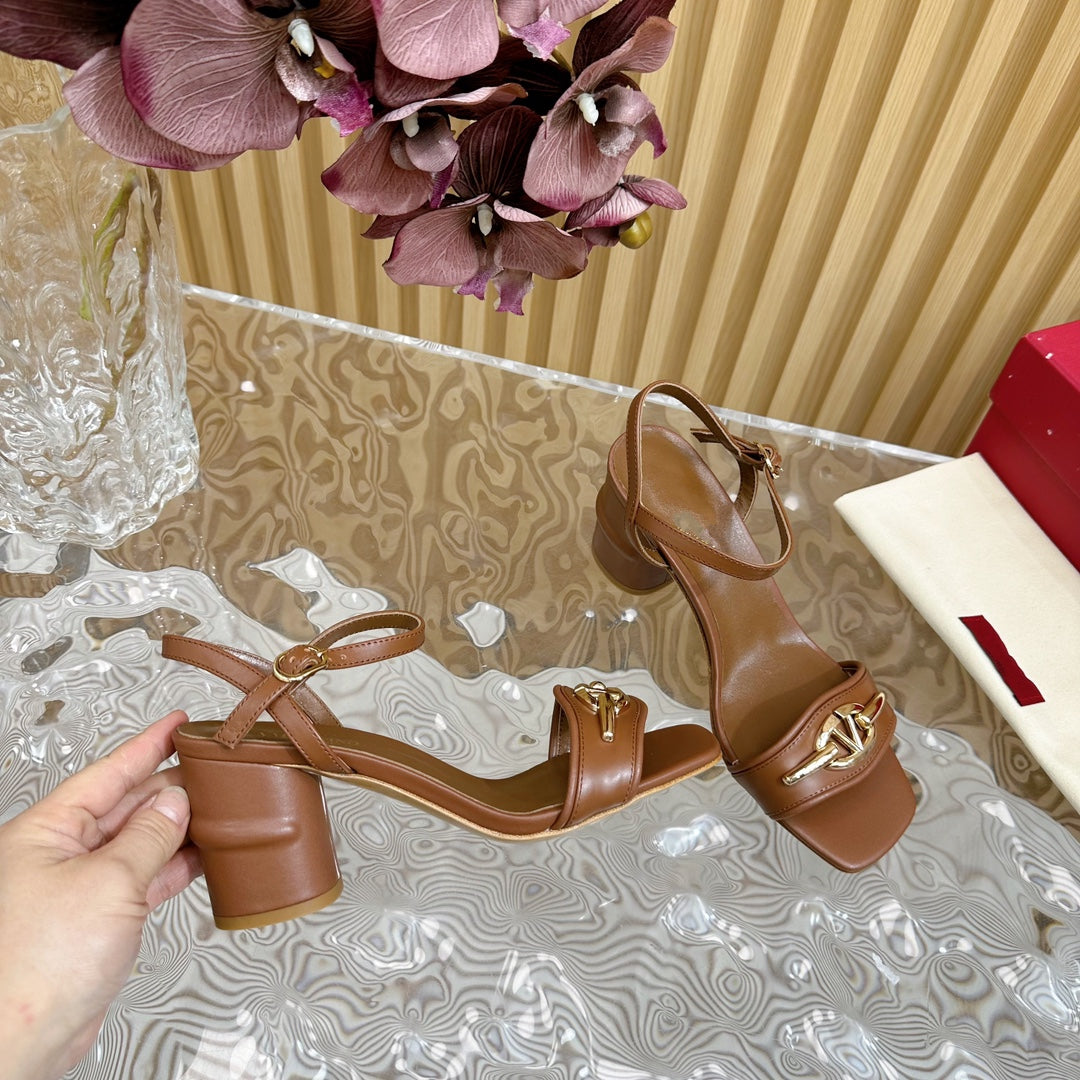 Slingback Sandal 70 The Bold Edition Vlogo Square Toe Brown