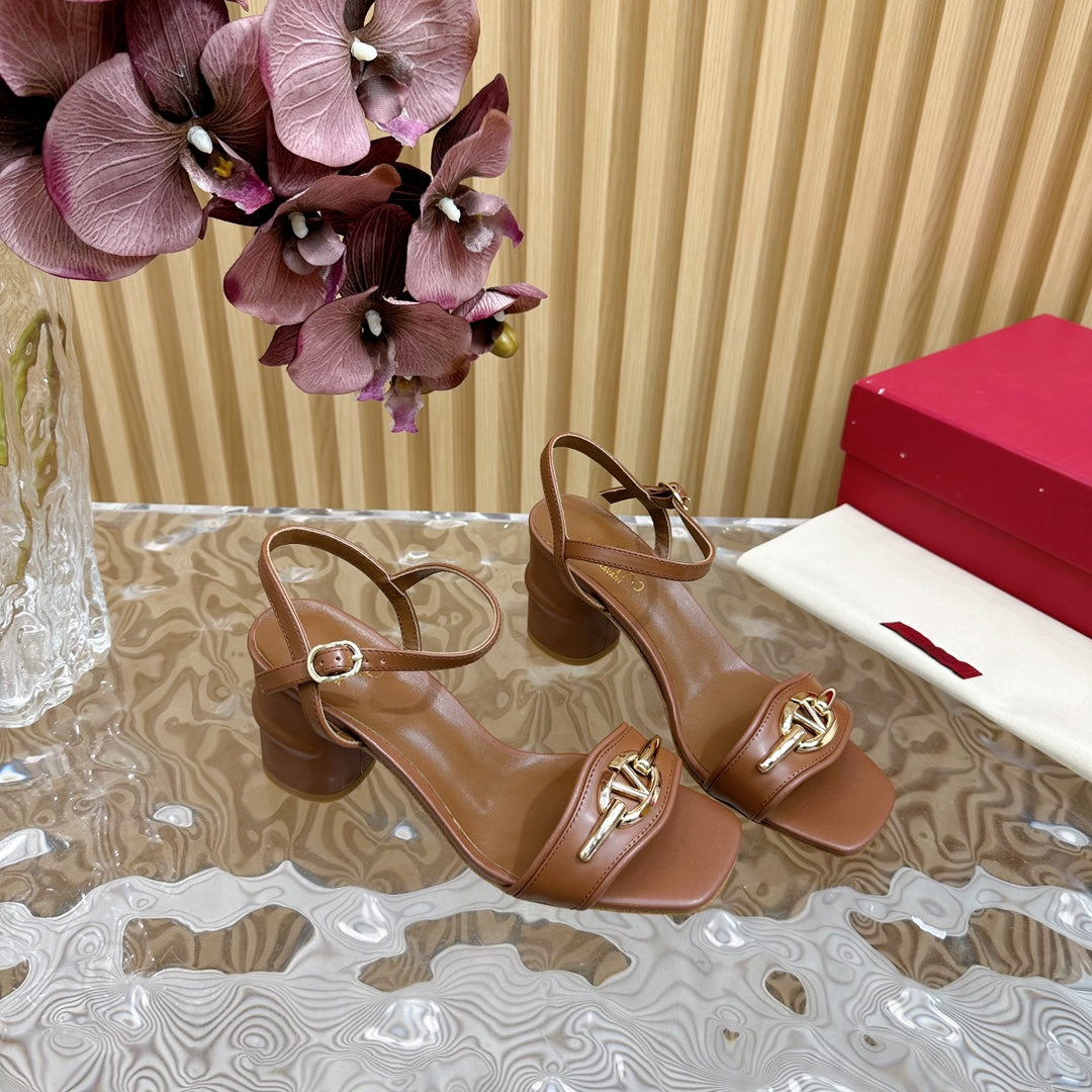 Slingback Sandal 70 The Bold Edition Vlogo Square Toe Brown