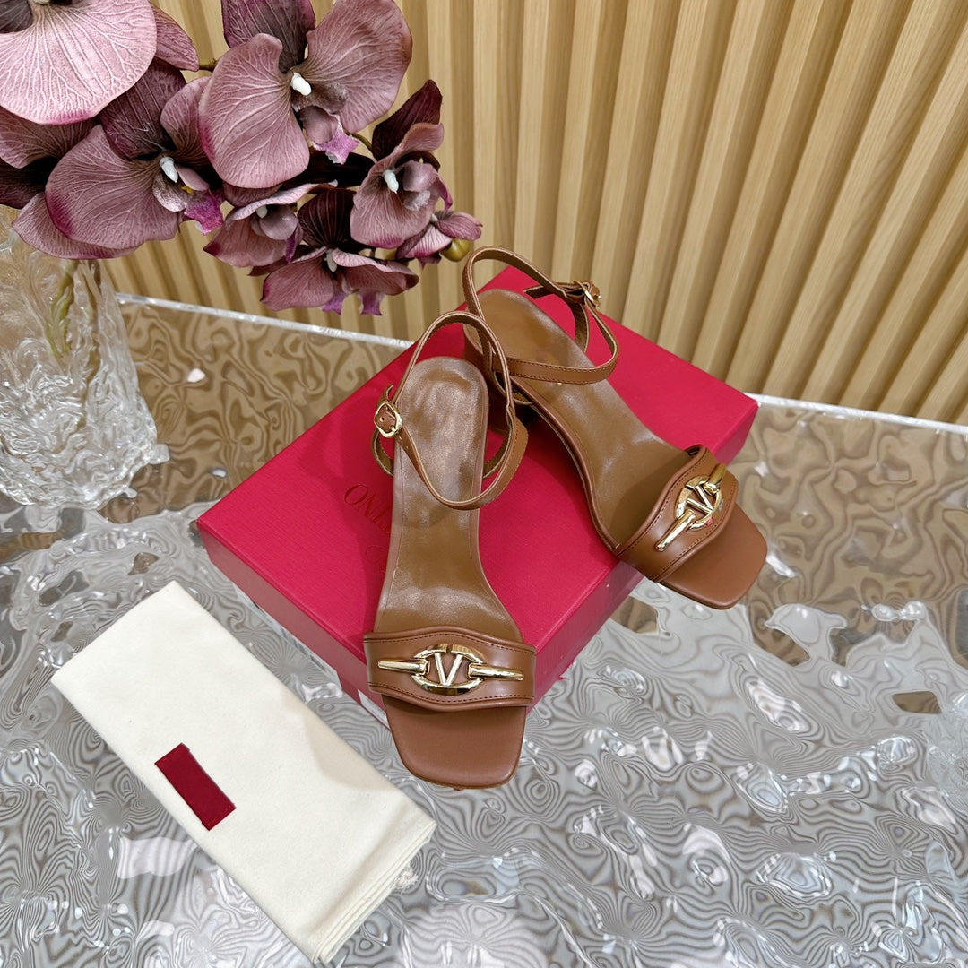 Slingback Sandal 70 The Bold Edition Vlogo Square Toe Brown