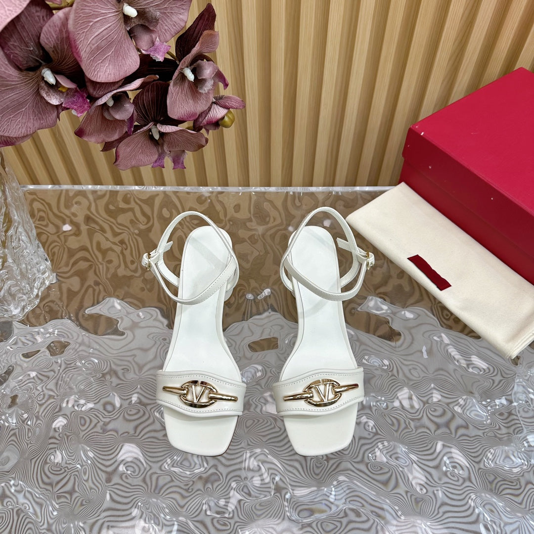 Slingback Sandal 70 The Bold Edition Vlogo Square Toe White